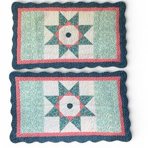 The Pioneer Woman Quilted Pillow Shams - Blue, Pink, Green